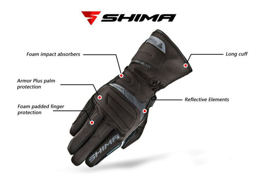 Shima TOURING DRY long cuff gloves - AH Helmets
