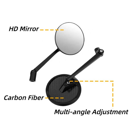 Motorcycle Carbon Adjustable Mirror (Cruiser)