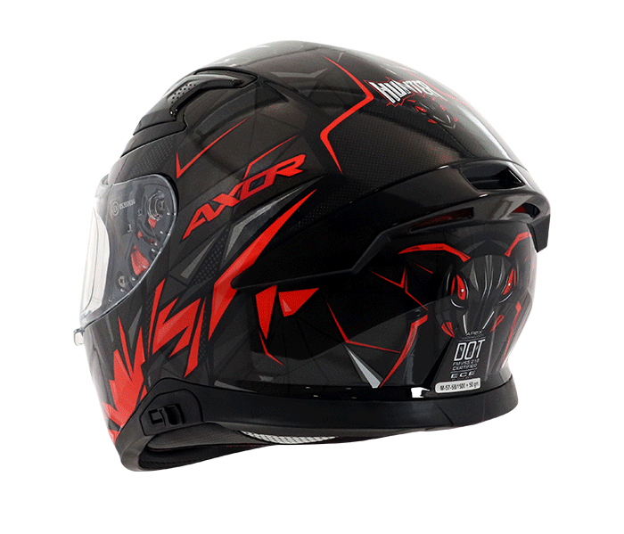 Axor Apex Hunter D/V Gloss Orange Helmet - AH Helmets