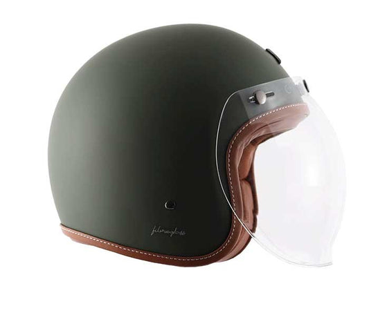 Axor Retro Jet Dull Battle Green Helmet - AH Helmets