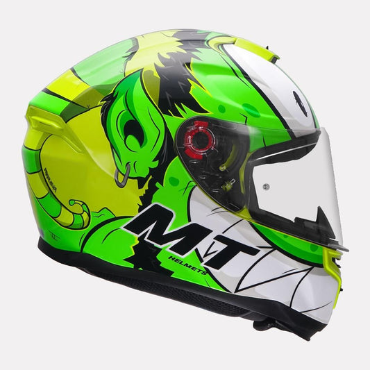 MT Hummer Melkor Gloss Fluorescent Yellow Helmet - AH Helmets