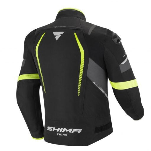 Shima SolidPro Textile Sports Touring Jacket yellow - AH Helmets