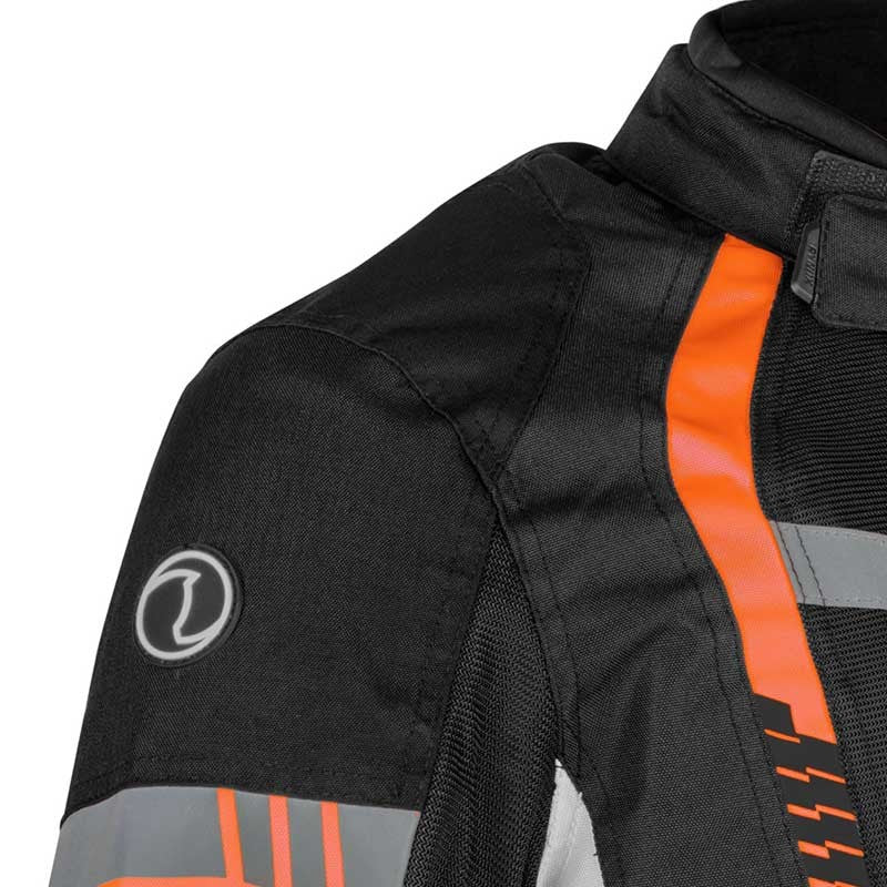 Rynox Tornado Pro 4 Jacket ( Black Orange ) - AH Helmets