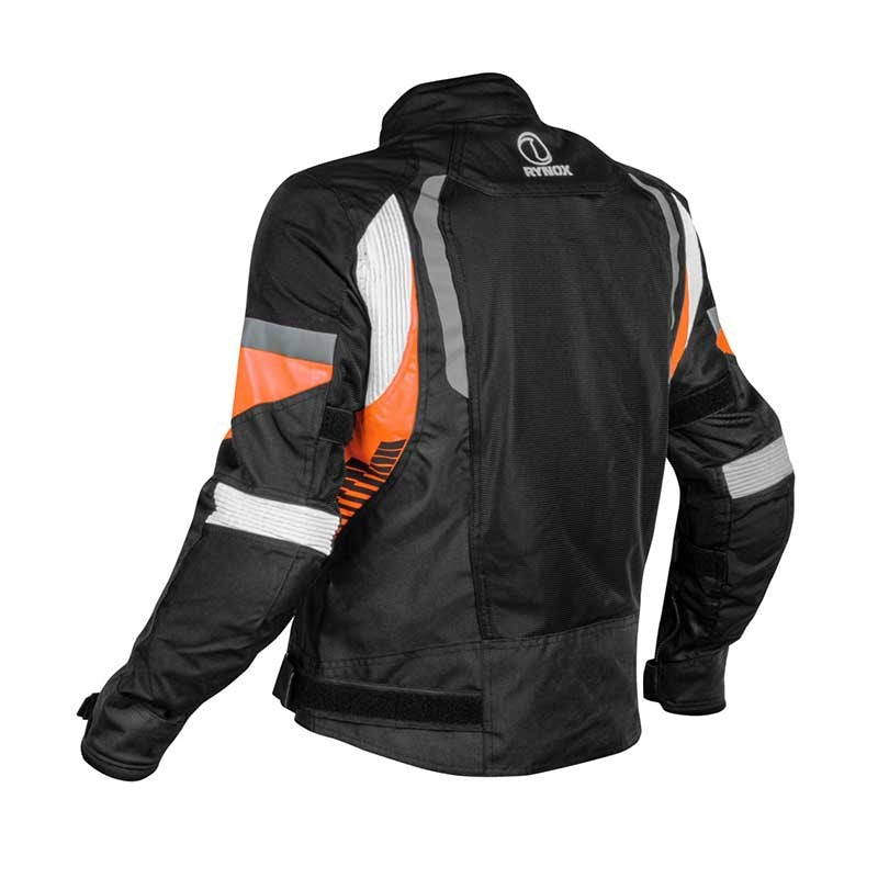 Rynox Tornado Pro 4 Jacket ( Black Orange ) - AH Helmets