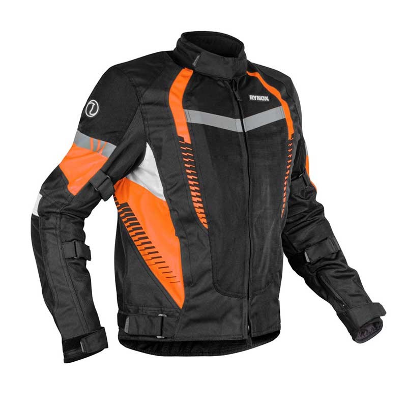 Rynox Tornado Pro 4 Jacket ( Black Orange ) - AH Helmets