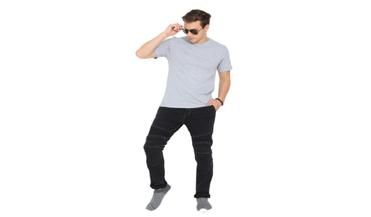 Solace Gravel Motorcycle Denim(Black) - AH Helmets