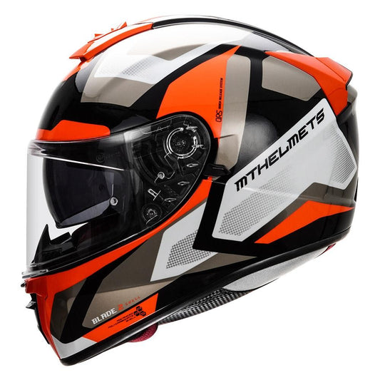 MT Blade 2sv Finish Line Gloss Red Helmet - AH Helmets