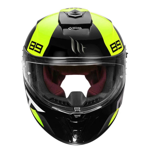 MT Blade 2sv 89 Gloss Fluorescent Yellow Helmet - AH Helmets