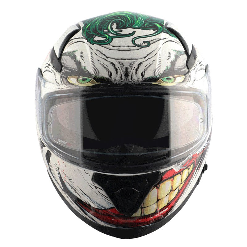 Apex DC Joker White Green Helmet - AH Helmets