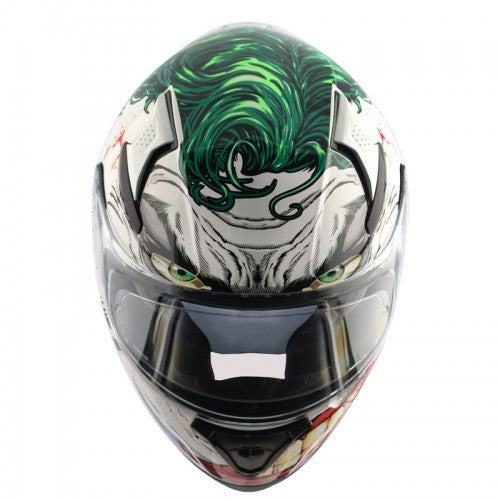 Apex DC Joker White Green Helmet - AH Helmets