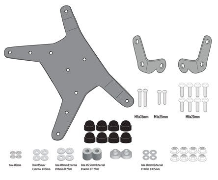 GIVI D7711KIT for Givi Wind Screen Fitting Kit