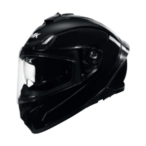 SMK Typhoon Solid Gloss Black (GL200) Helmet - AH Helmets
