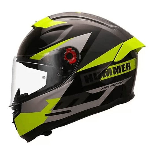 MT Hummer Quo Matt Fluorescent Yellow Helmet - AH Helmets