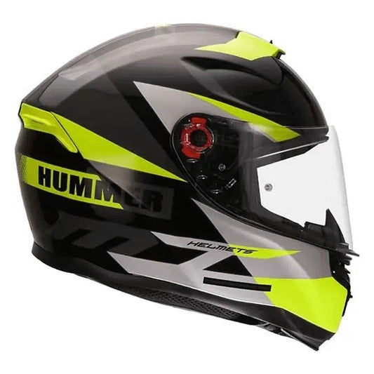 MT Hummer Quo Matt Fluorescent Yellow Helmet - AH Helmets
