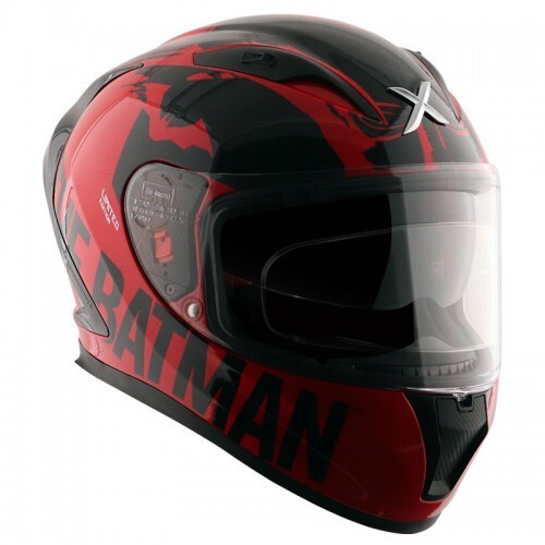 Axor Street DC Batman Gloss Red Helmet - AH Helmets