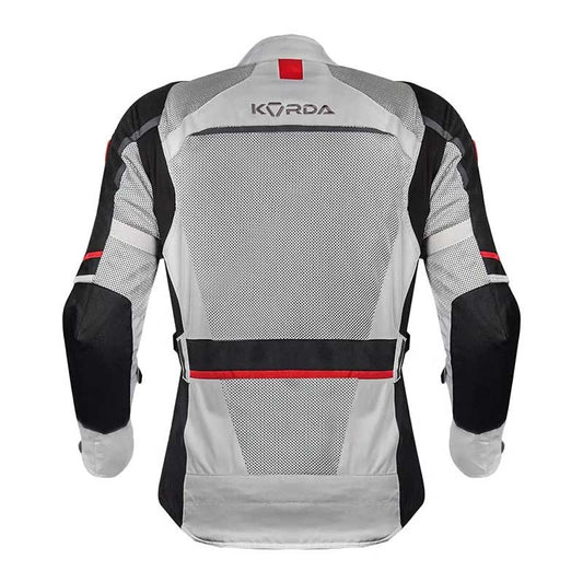 Korda Summit Riding Jacket Silver Red - AH Helmets