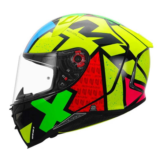 MT Revenge 2 Light Gloss Flo Yellow Helmet - AH Helmets