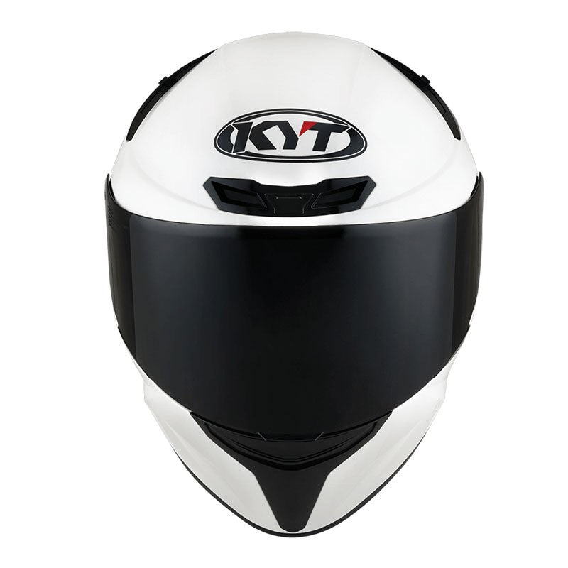 KYT TT Course Plain White Helmet