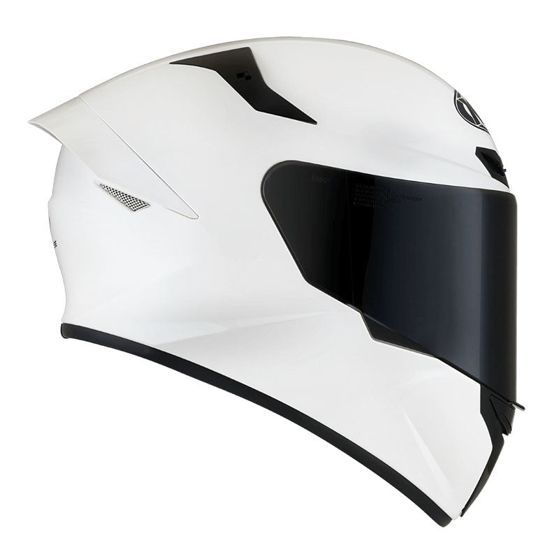KYT TT Course Plain White Helmet
