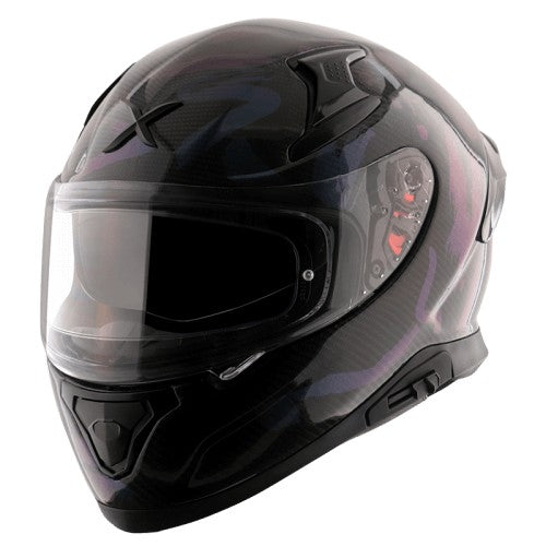 Axor Apex Glossy Carbon Fiber Solid Black Helmet