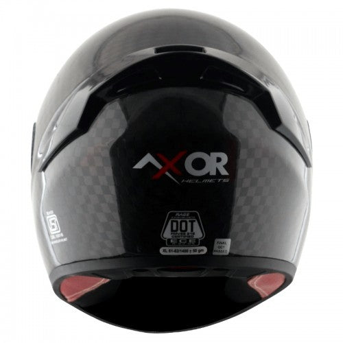 Axor Rage Carbon Fiber Big Checks Helmets - AH Helmets