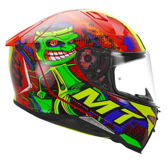 MT Revenge 2 Piston Gloss Red Helmet - AH Helmets
