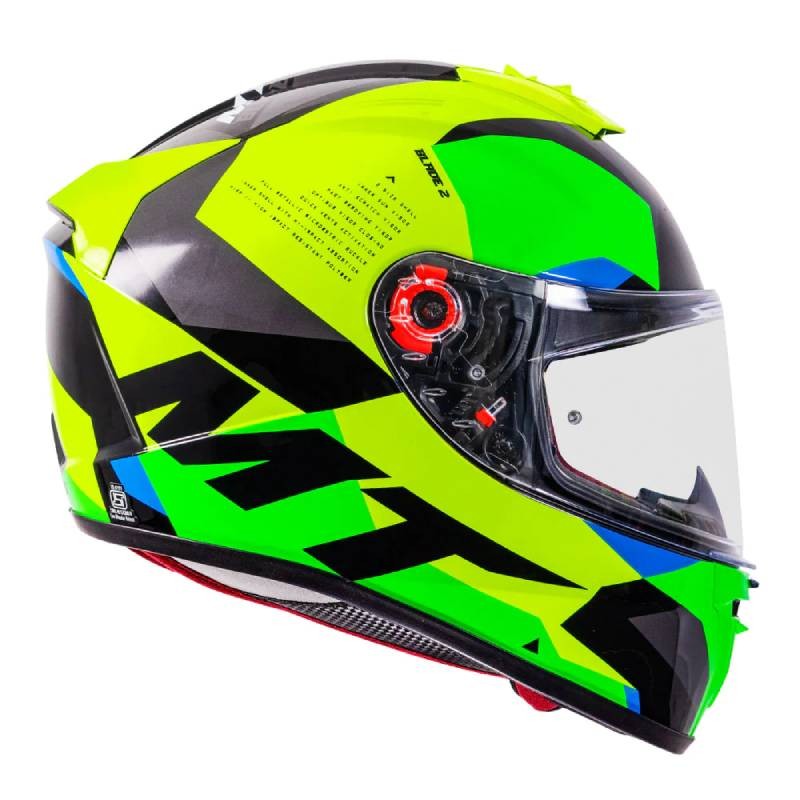 MT Blade 2SV Fade Gloss Fluorescent Yellow Helmet