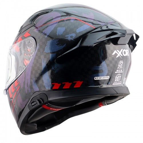 Axor Apex Gloss Carbon Grey Red Helmet Big Checks