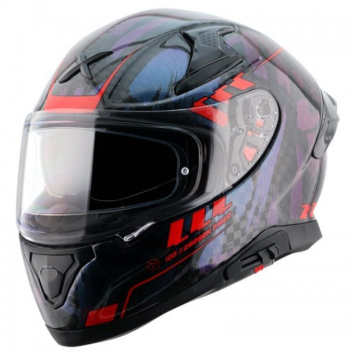 Axor Apex Gloss Carbon Grey Red Helmet Big Checks