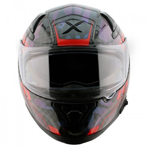 Axor Apex Gloss Carbon Grey Red Helmet Small Checks