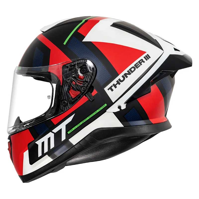 MT Thunder3 Pro Pulsion Matt Red Grey Helmet