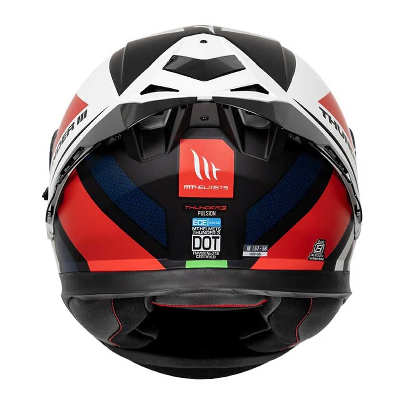 MT Thunder3 Pro Pulsion Matt Red Grey Helmet