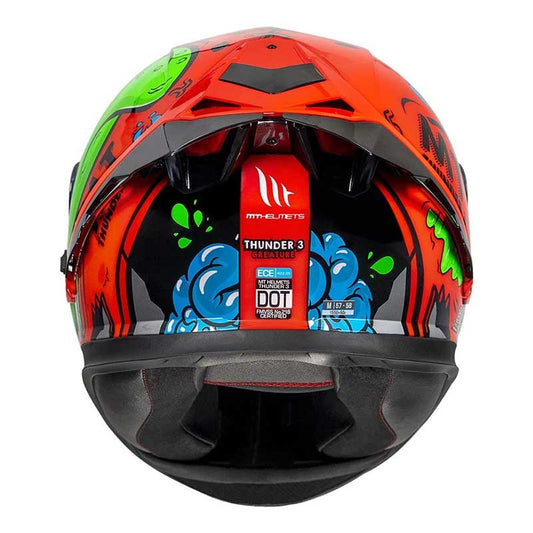 Mt Thunder3 Pro Creature Gloss Red Helmet - AH Helmets