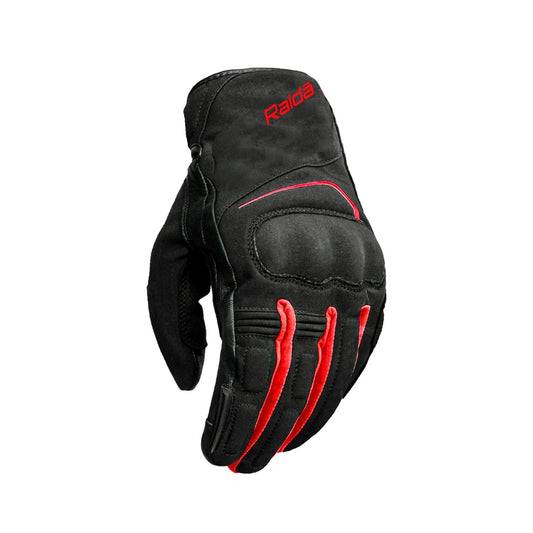 Raida AqDry Waterproof Gloves ( Red ) - AH Helmets