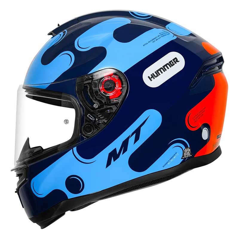 MT Hummer Liquer Gloss Blue Helmet
