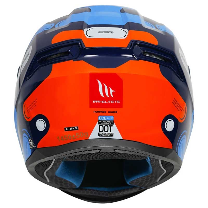 MT Hummer Liquer Gloss Blue Helmet