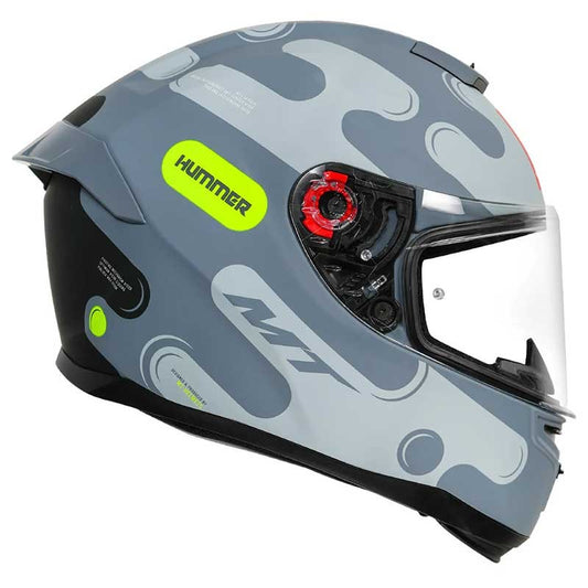 MT Hummer Liquer Matt Grey Helmet - AH Helmets