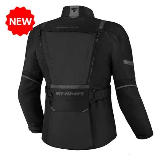 Shima Hero Black Touring Riding Jacket - AH Helmets