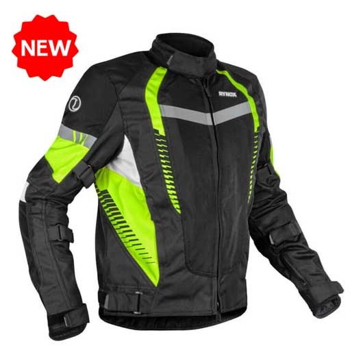 Rynox New Tornado Pro 4 Jacket ( Hi-Viz-Green ) - AH Helmets
