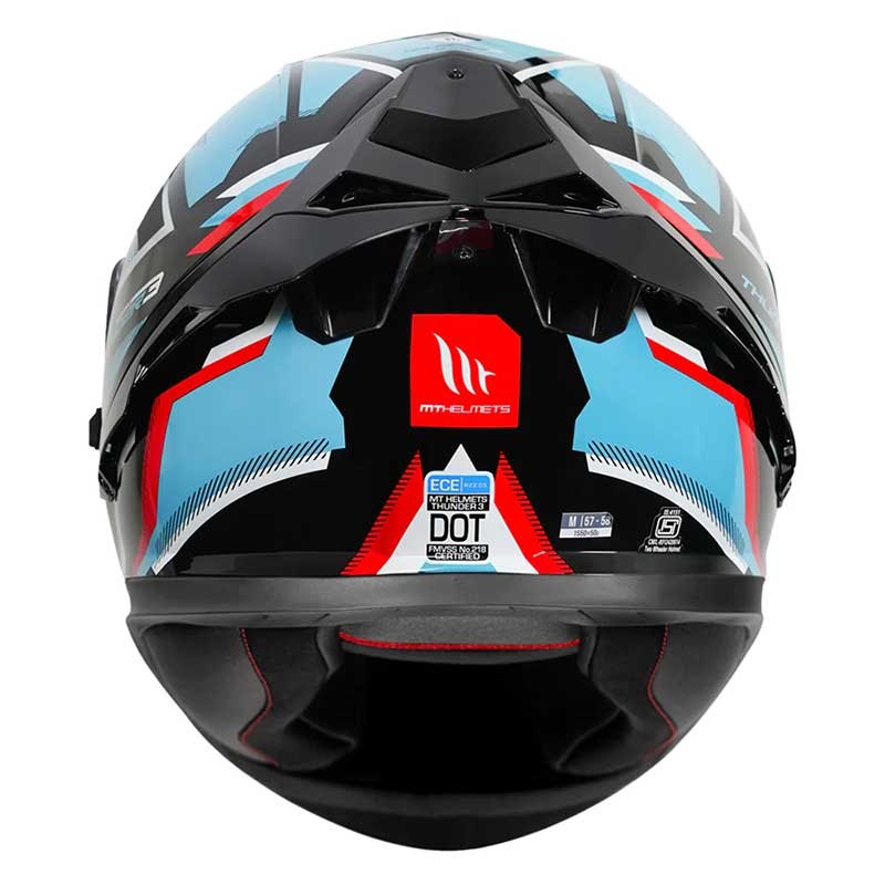 MT Thunder3 Pro Blaze Gloss Blue Helmet