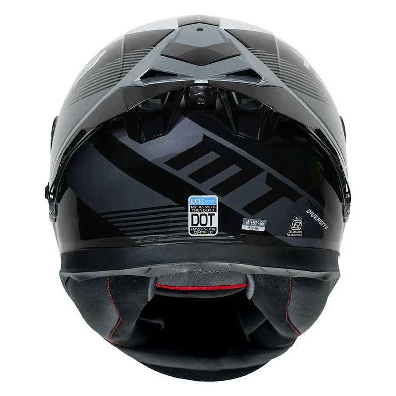 MT THUNDER3 Pro Diversity Gloss Grey Helmet