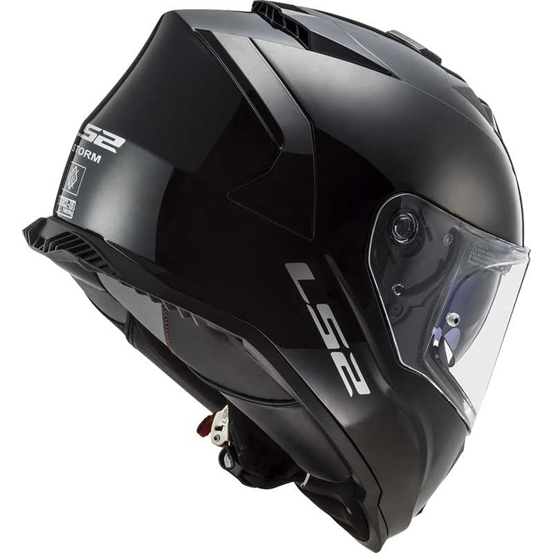LS2 FF800 Storm Solid Gloss Black Helmet D-ring