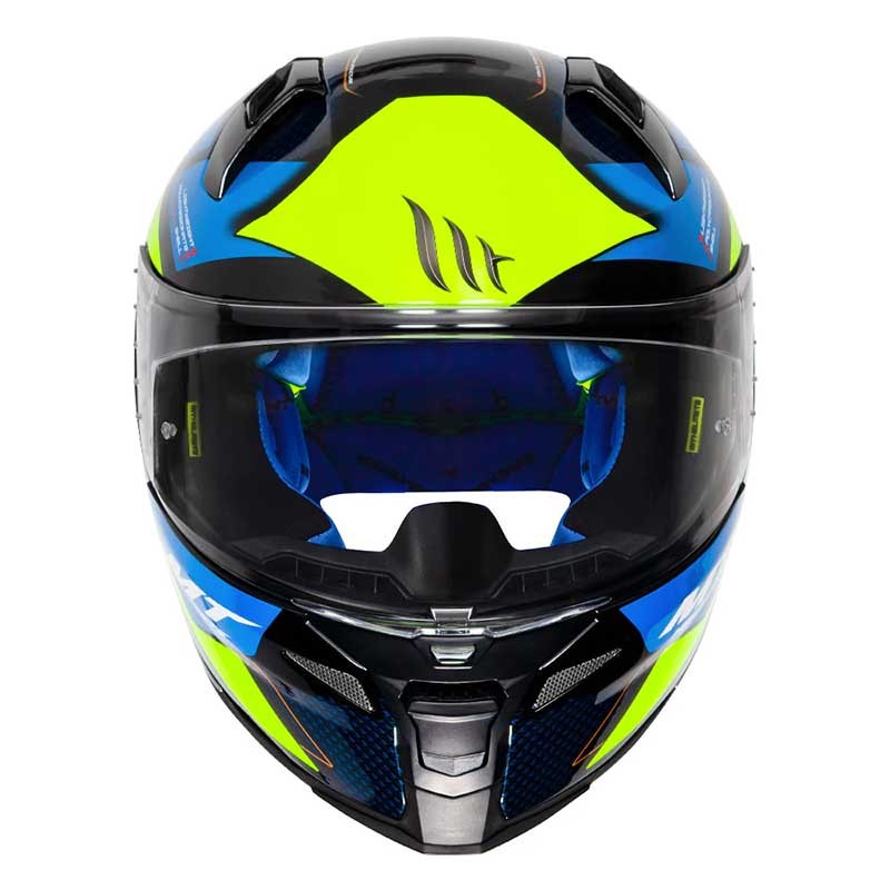MT Revenge 2 Imperium Motorcycle Fluorescent Yellow Helmet
