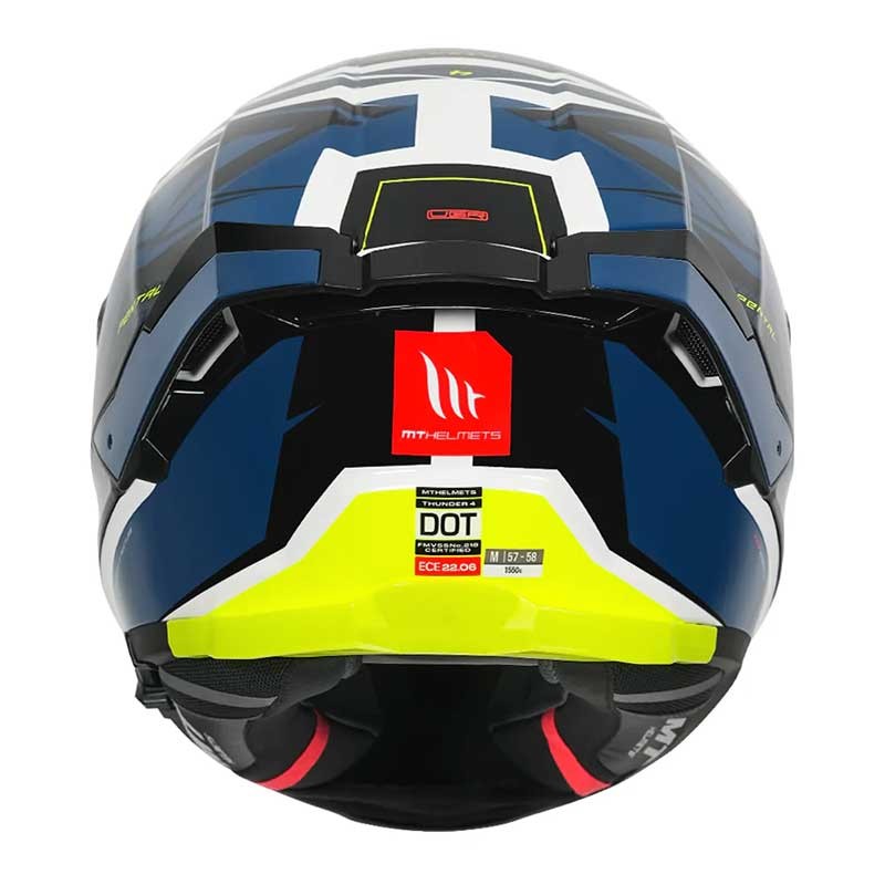 Mt Thunder4 Pental Gloss Blue Helmet