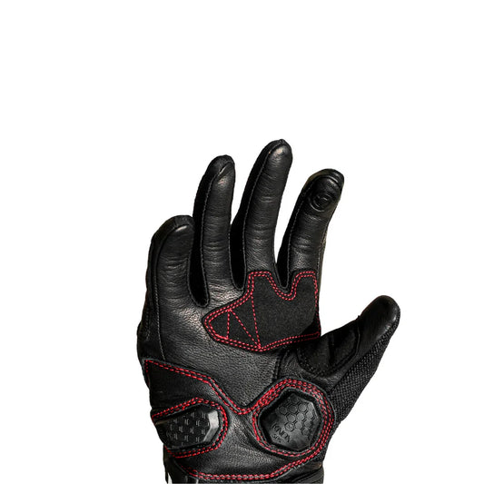 Raida AirWave Motorcycle Red Gloves - AH Helmets