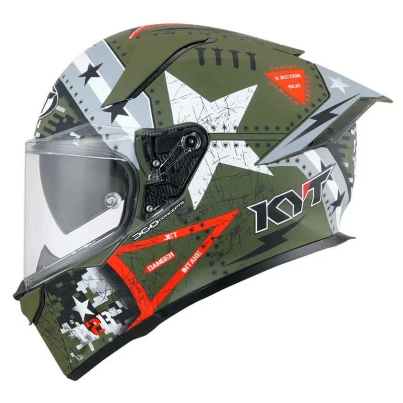 KYT R2R Pro Assault Matt Green Army Helmet - AH Helmets