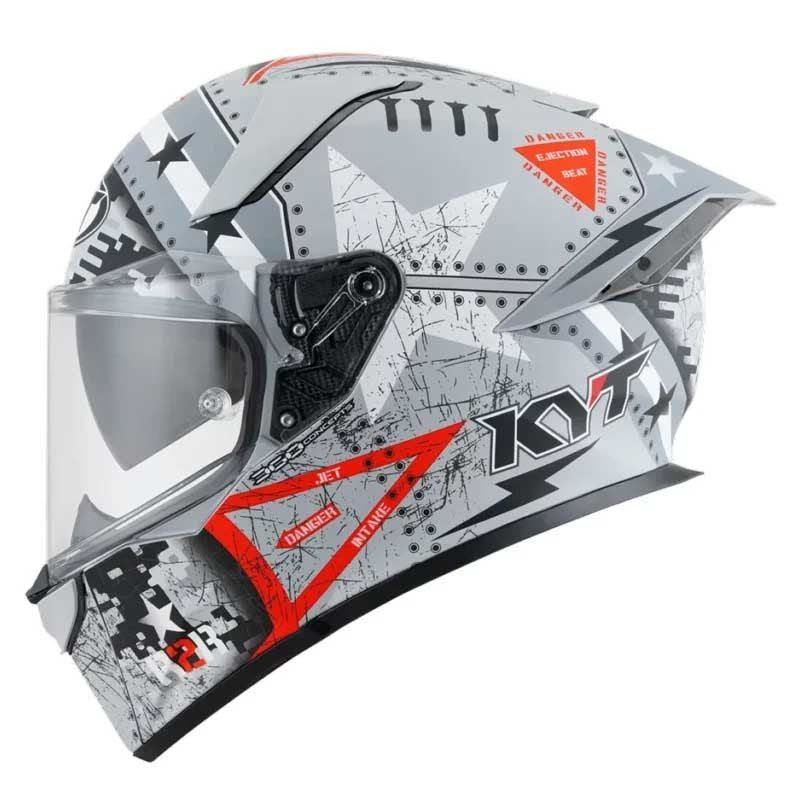 KYT R2R Pro Assault Matt Grey Helmet - AH Helmets
