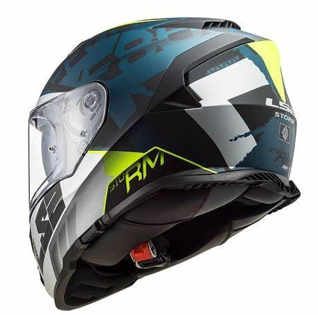 LS2 FF800 Storm II Sprinter Matt Black Silver Cobalt Helmet D Ring
