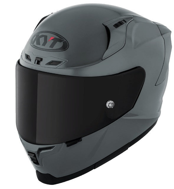 KYT Striker Plain GRL Gloss Grey Helmet - AH Helmets