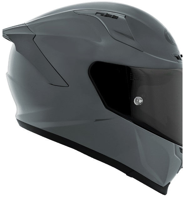 KYT Striker Plain GRL Gloss Grey Helmet - AH Helmets